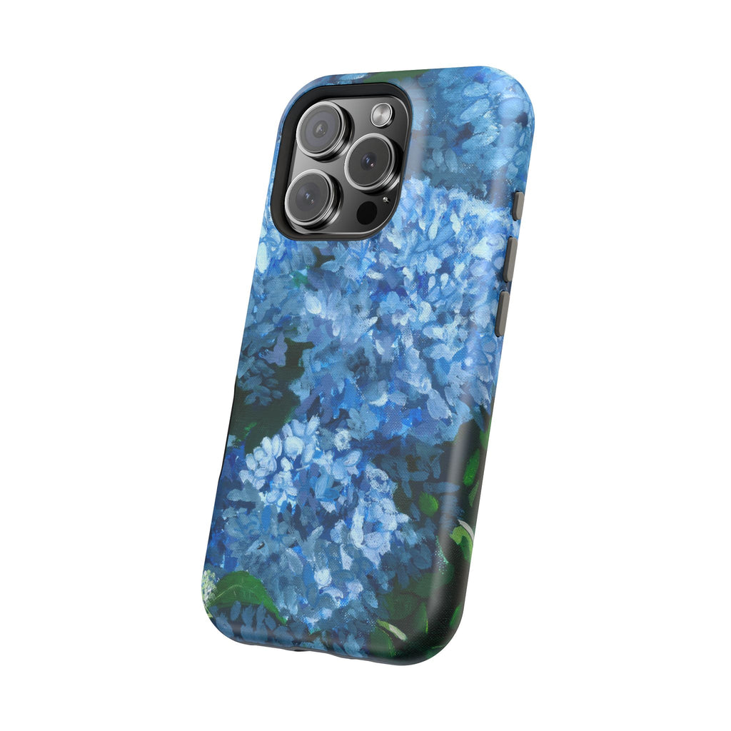 Blue Hydrangea Magnetic Impact-Resistant Phone Case