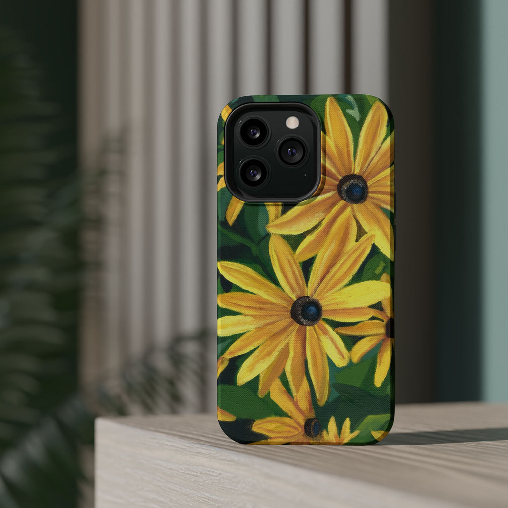 Floral Black-Eyed Susan Magnetic Impact Phone Case