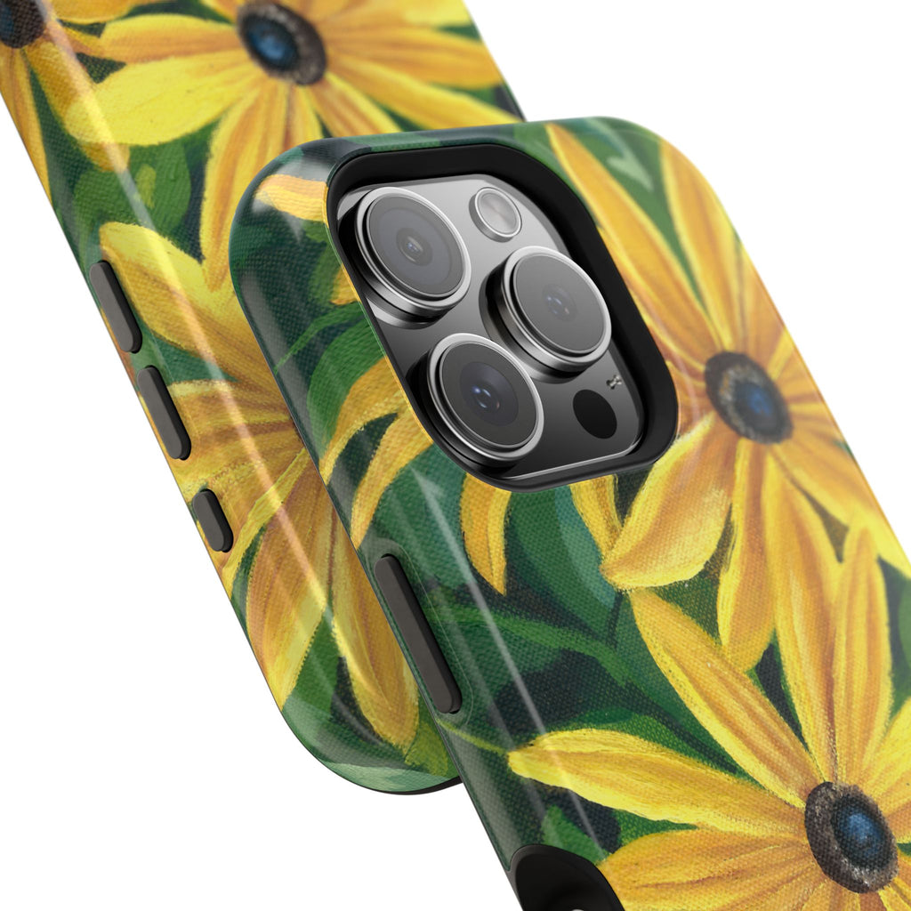Floral Black-Eyed Susan Magnetic Impact Phone Case
