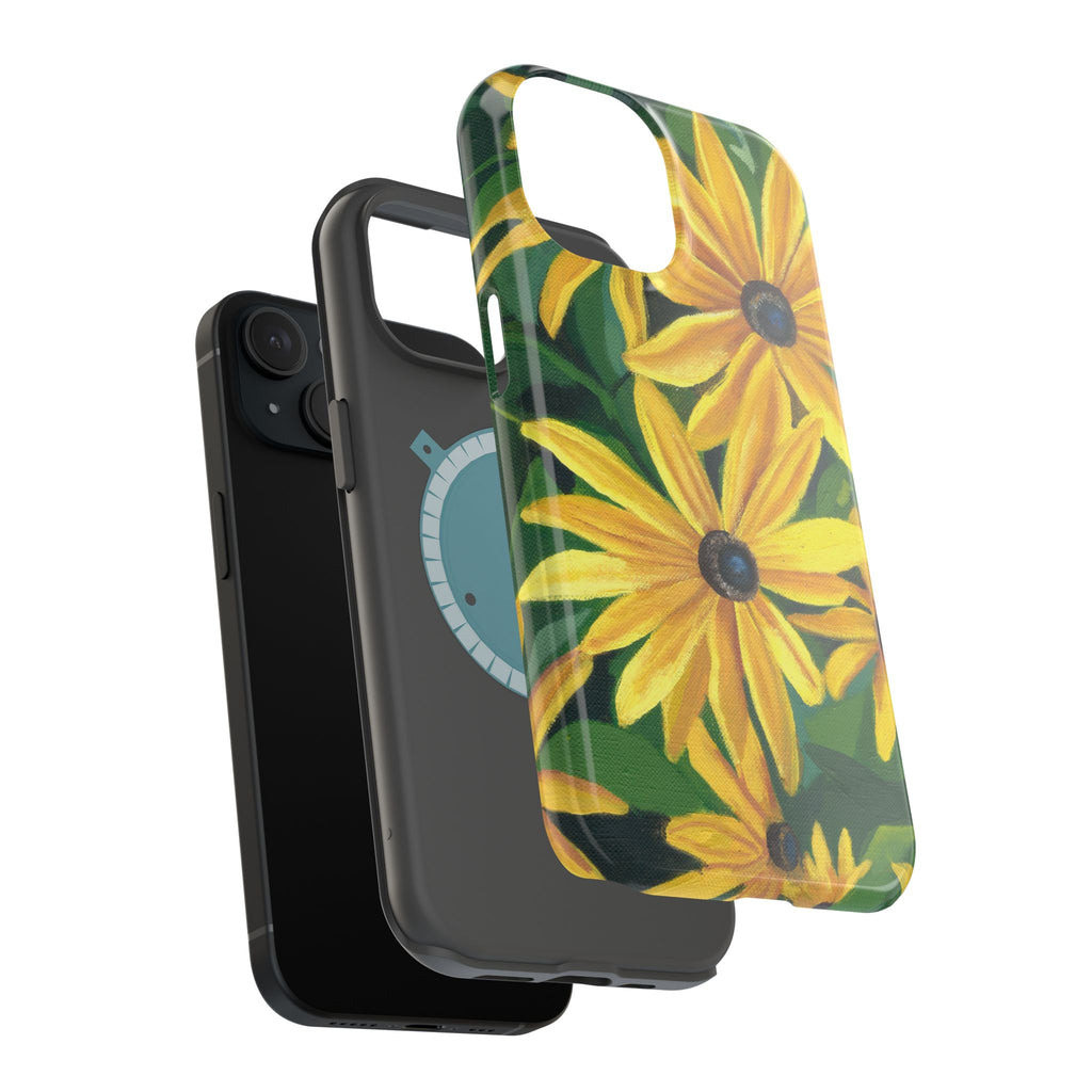 Floral Black-Eyed Susan Magnetic Impact Phone Case