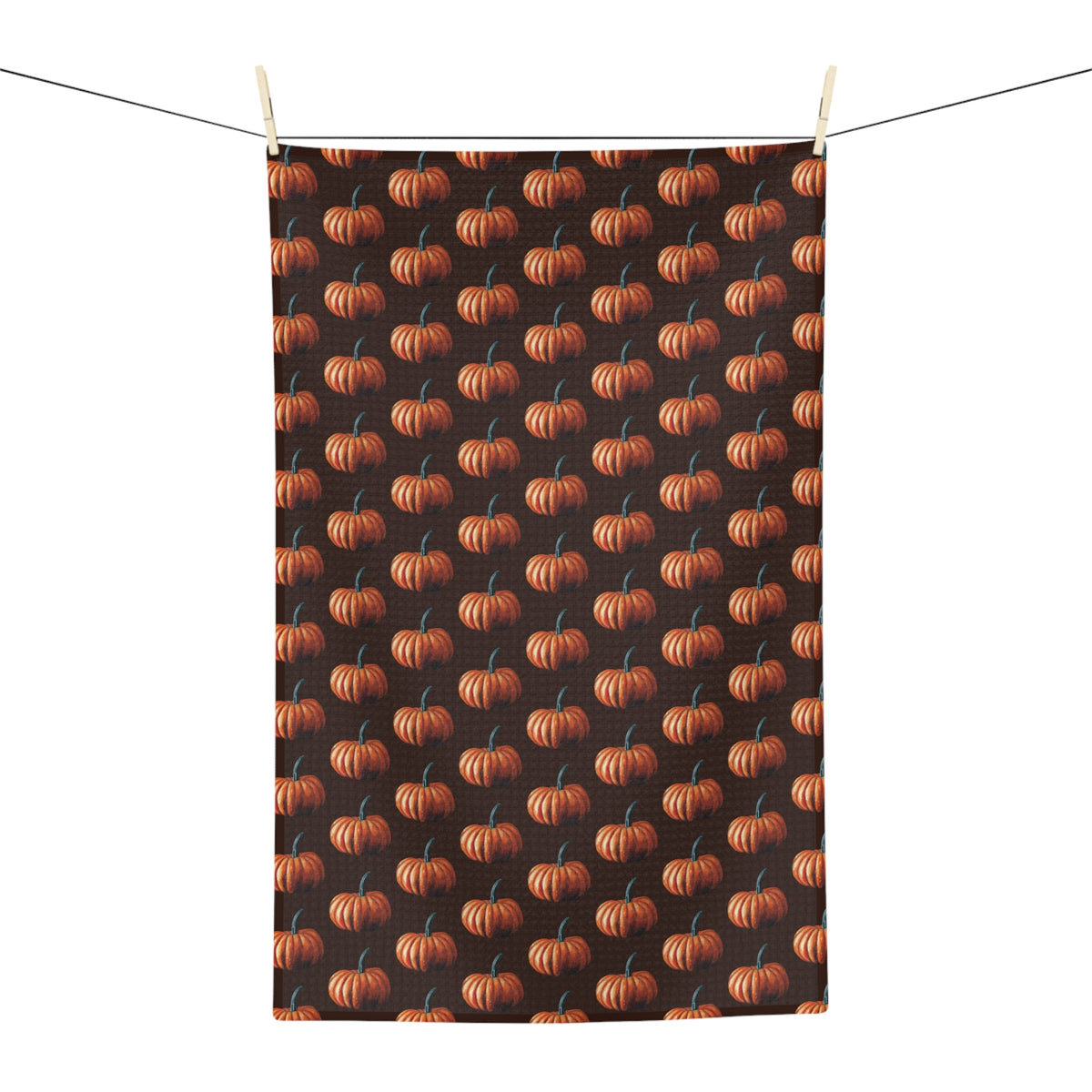 Absorbent Autumn Pumpkin Pattern Microfiber Tea Towel