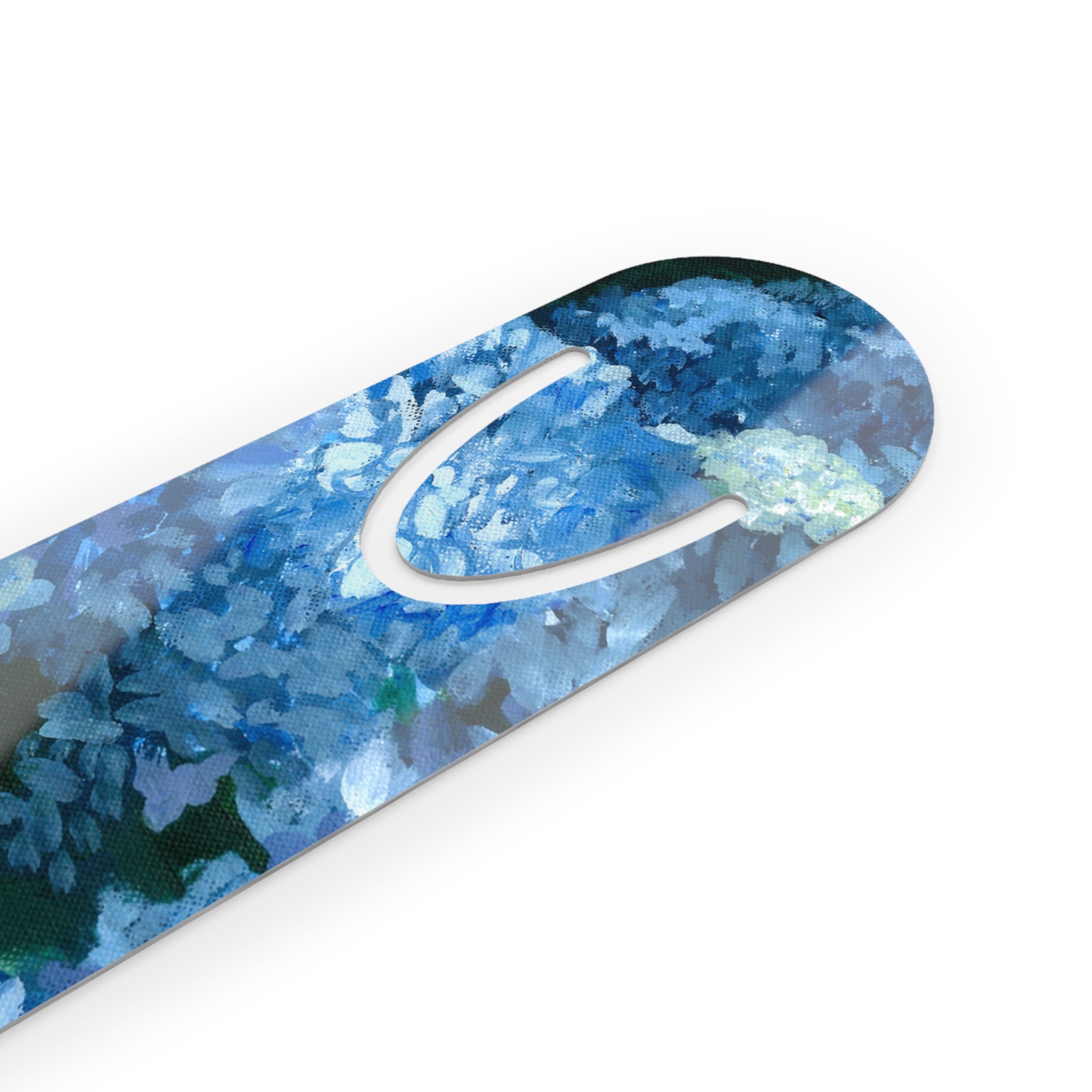 Hand Painted Design - Hydrangea Floral Bookmark