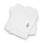 Skeleton Rose Pocket Tee — Cotton T‑Shirt