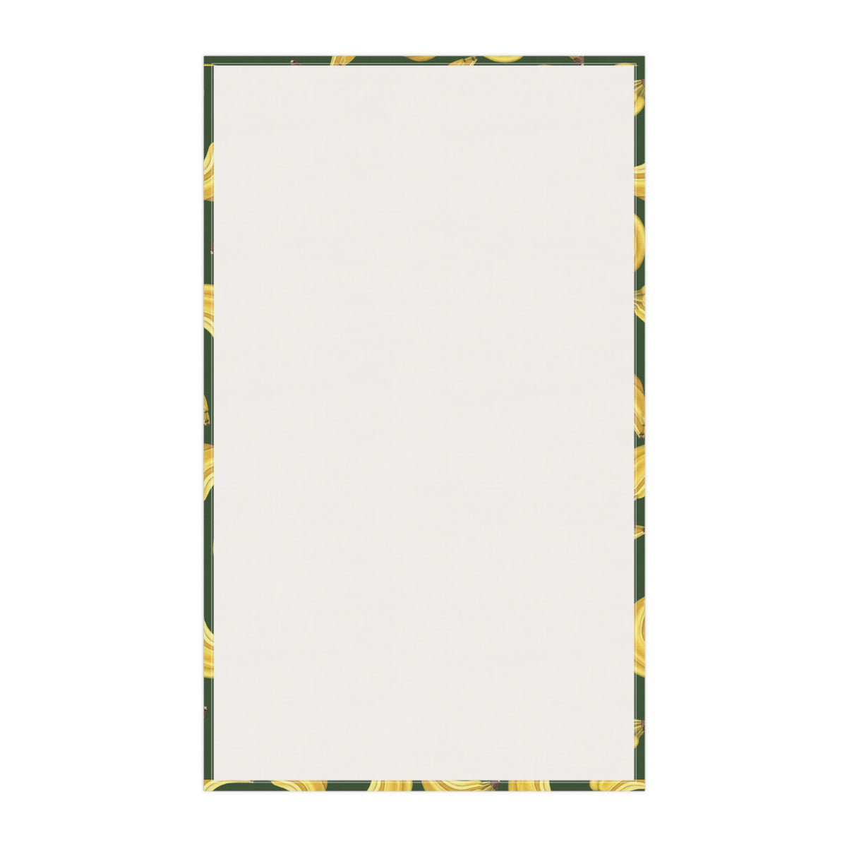 Cotton Twill Tropical Banana Print Tea Towel — Green Kitchen Cotton Dish Towel