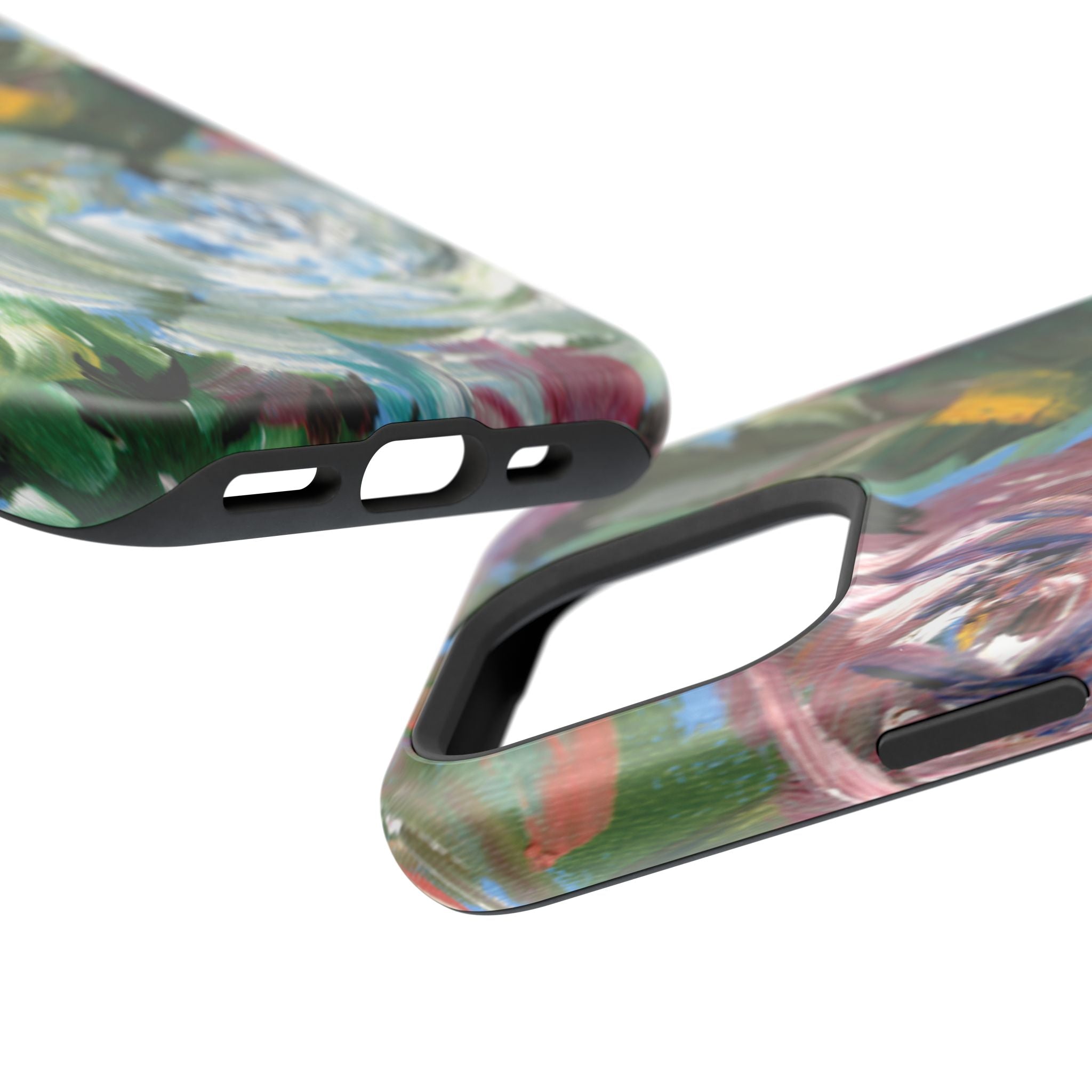 Floral Brushstroke Magnetic Impact-Resistant Phone Case