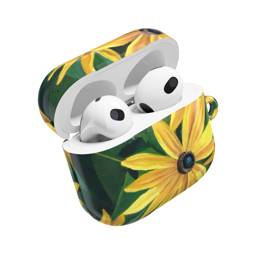 Black-Eyed Susan AirPod Case — Yellow Black-Eyed Susan Protective Charging Case
