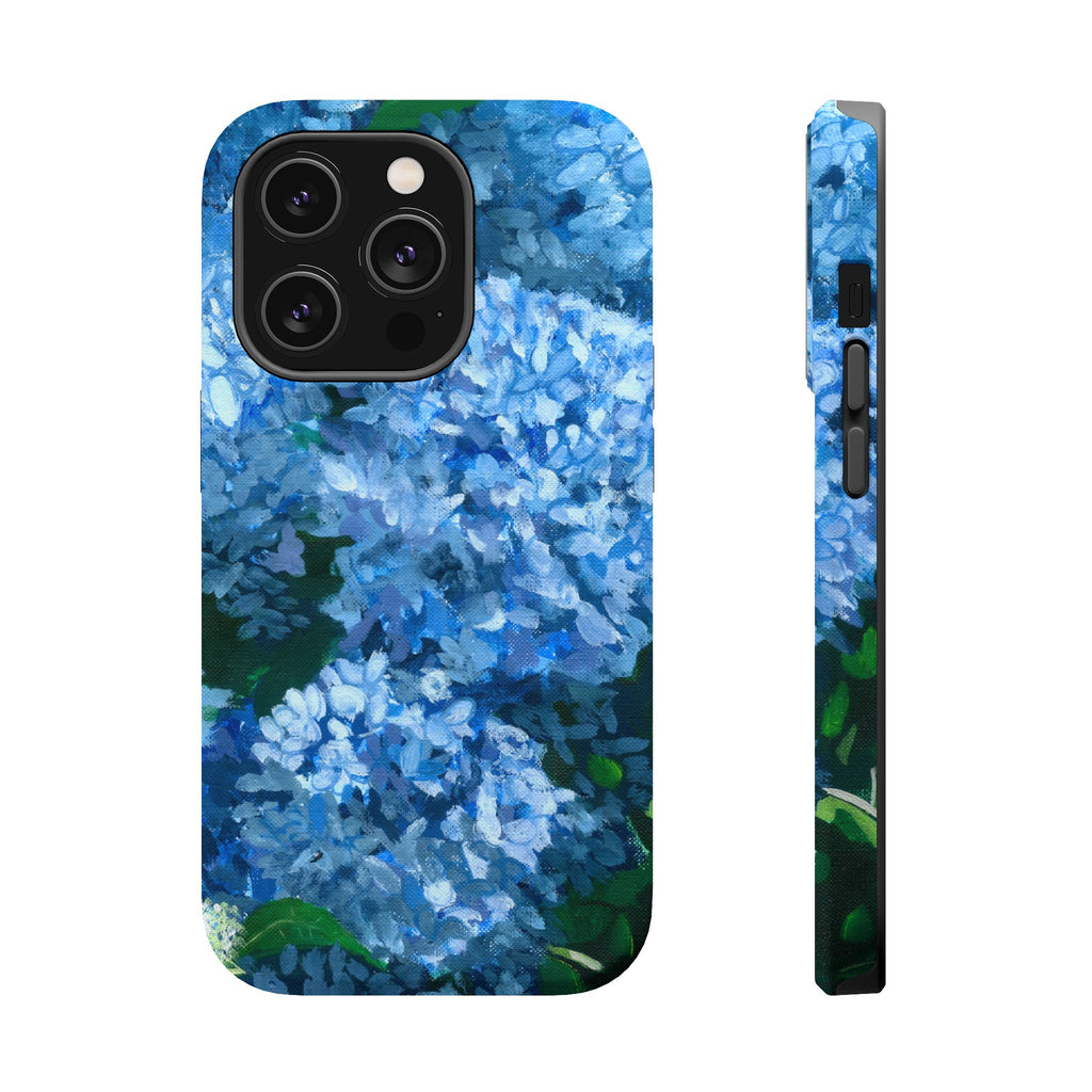 Blue Hydrangea Magnetic Impact-Resistant Phone Case