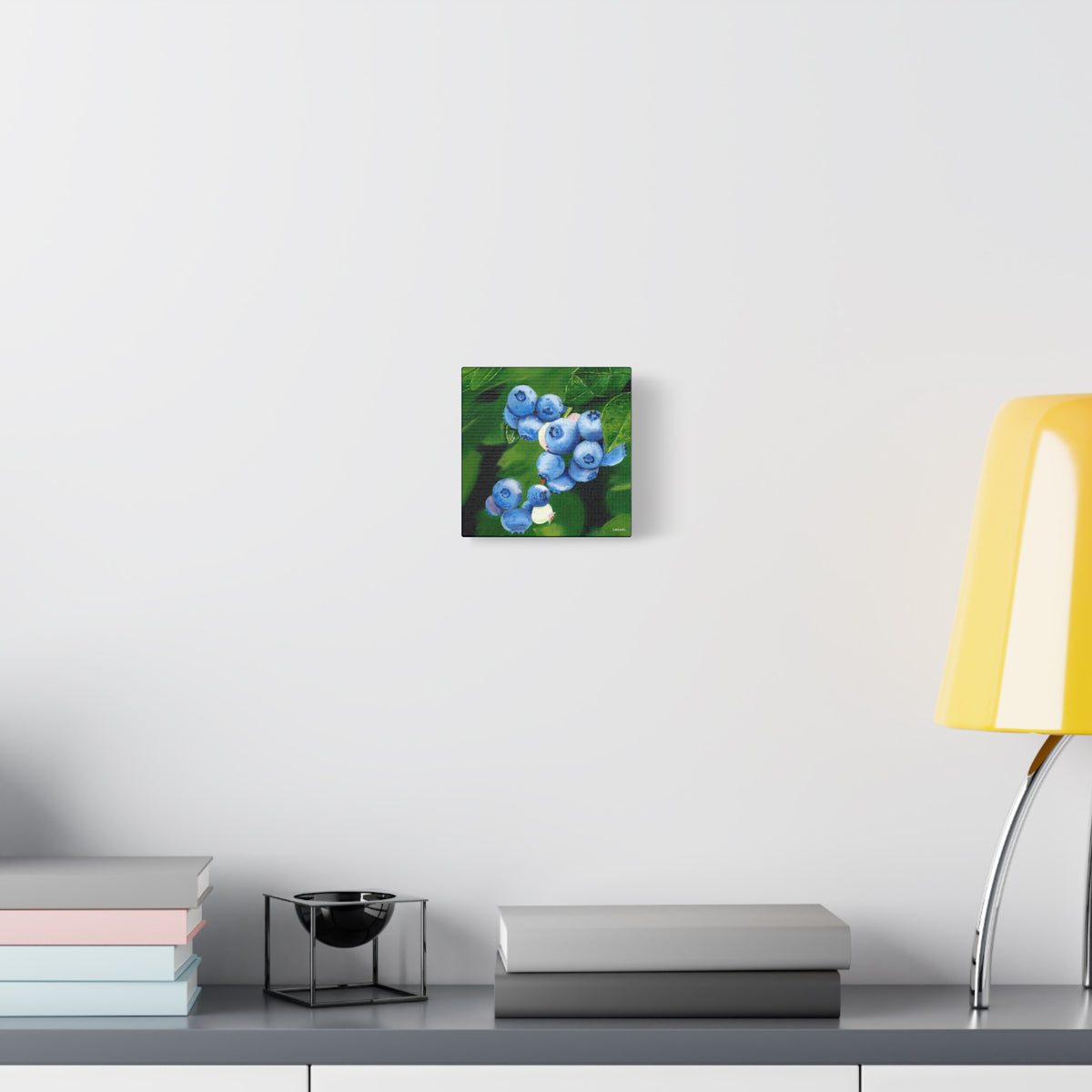 Blueberry Branch Canvas | Matte Stretched Wall Art 1.25"