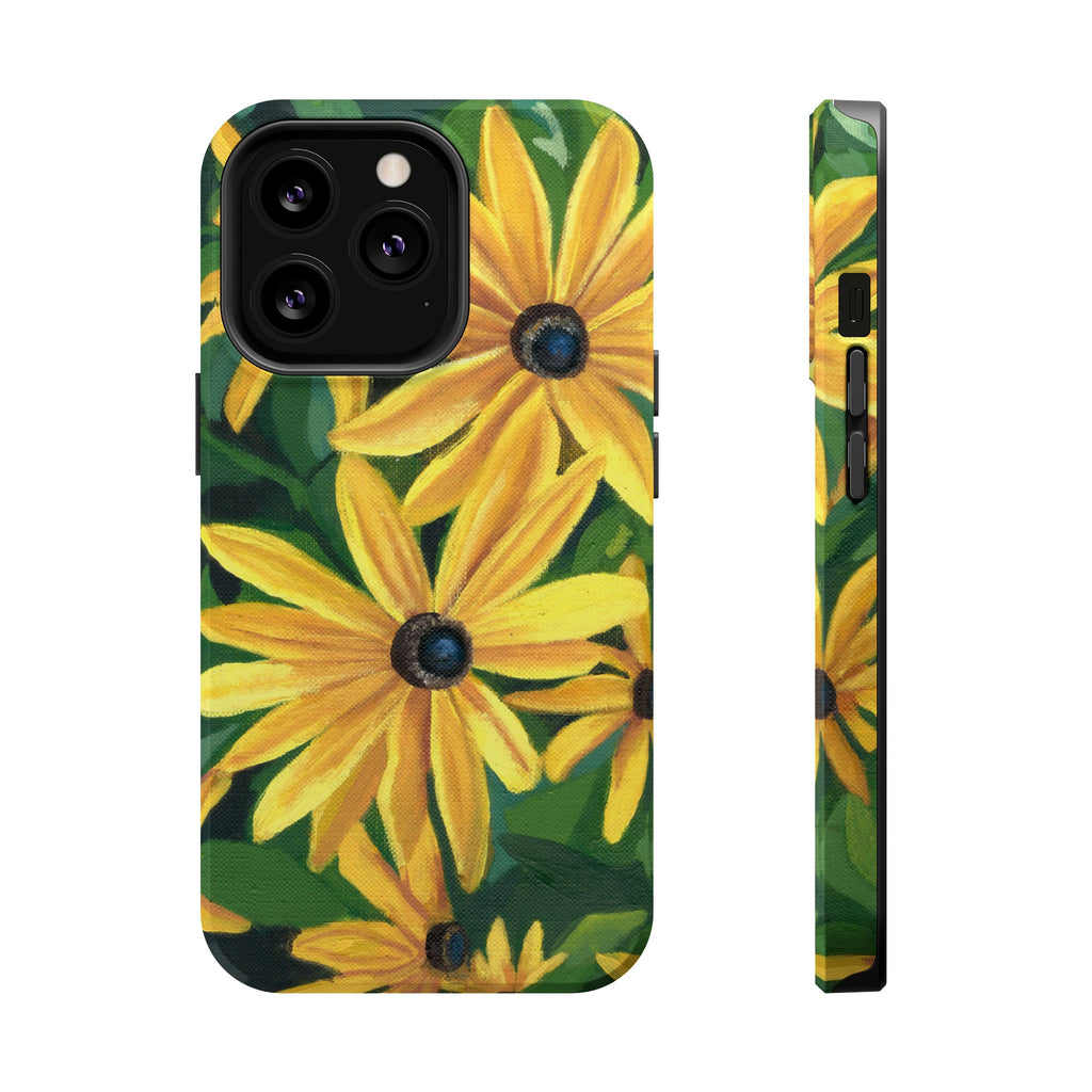Floral Black-Eyed Susan Magnetic Impact Phone Case