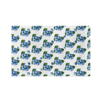 Blueberry Pattern Microfiber Tea Towel — Watercolor Fruit Kitchen Linen