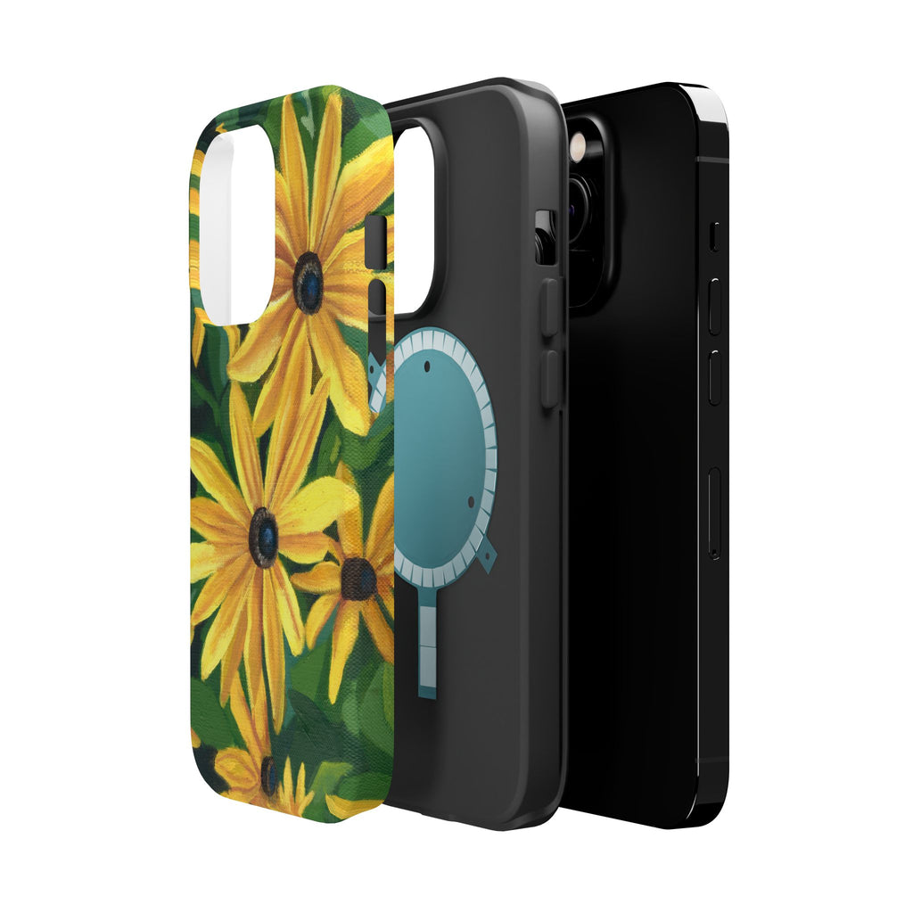 Floral Black-Eyed Susan Magnetic Impact Phone Case