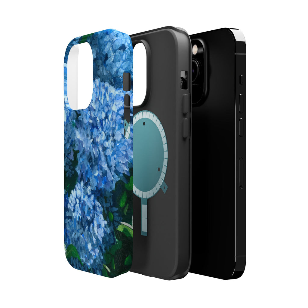 Blue Hydrangea Magnetic Impact-Resistant Phone Case