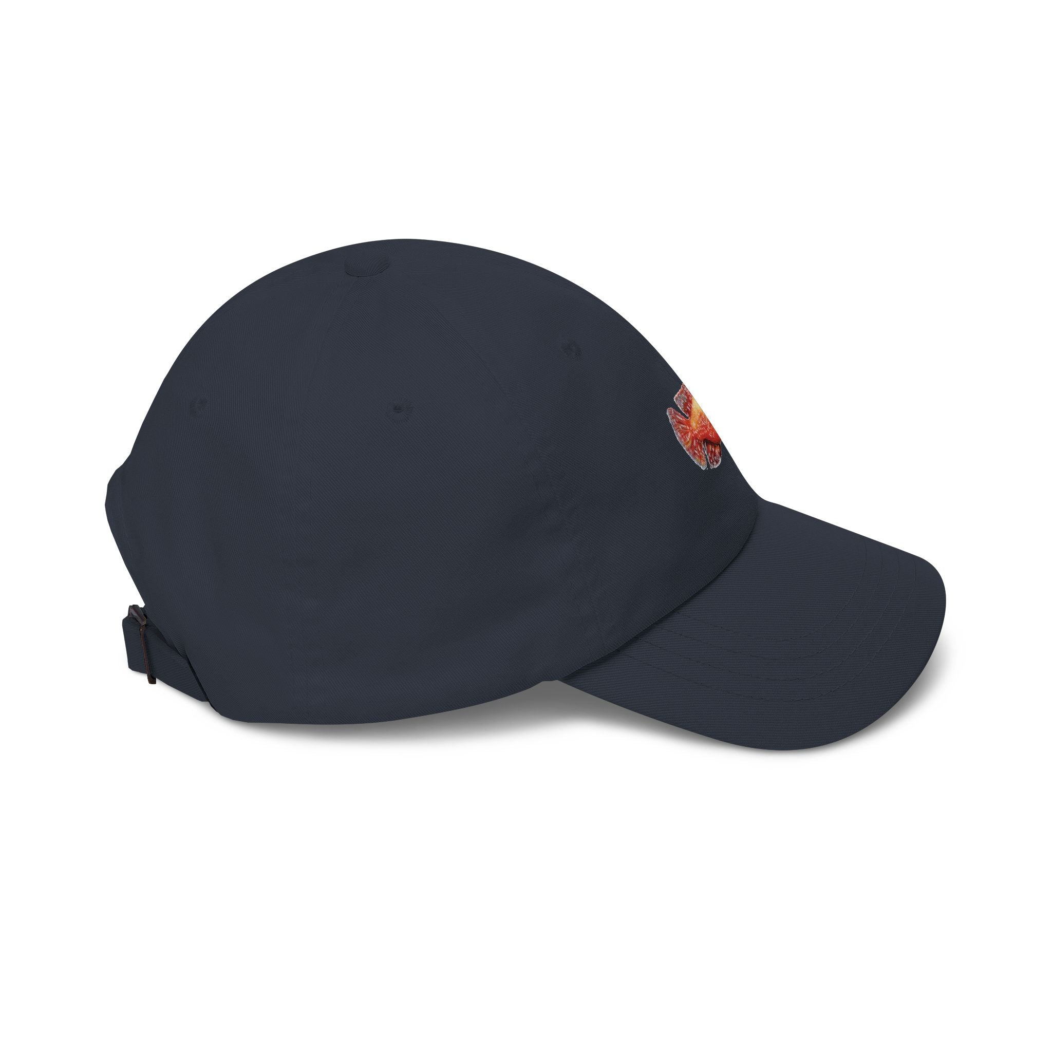 Fish Dad Cap — Red Tropical Fishing Hat