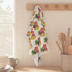 Absorbent Fruit Pattern Microfiber Tea Towel — Grapefruit, Banana & Grape Kitchen Towel