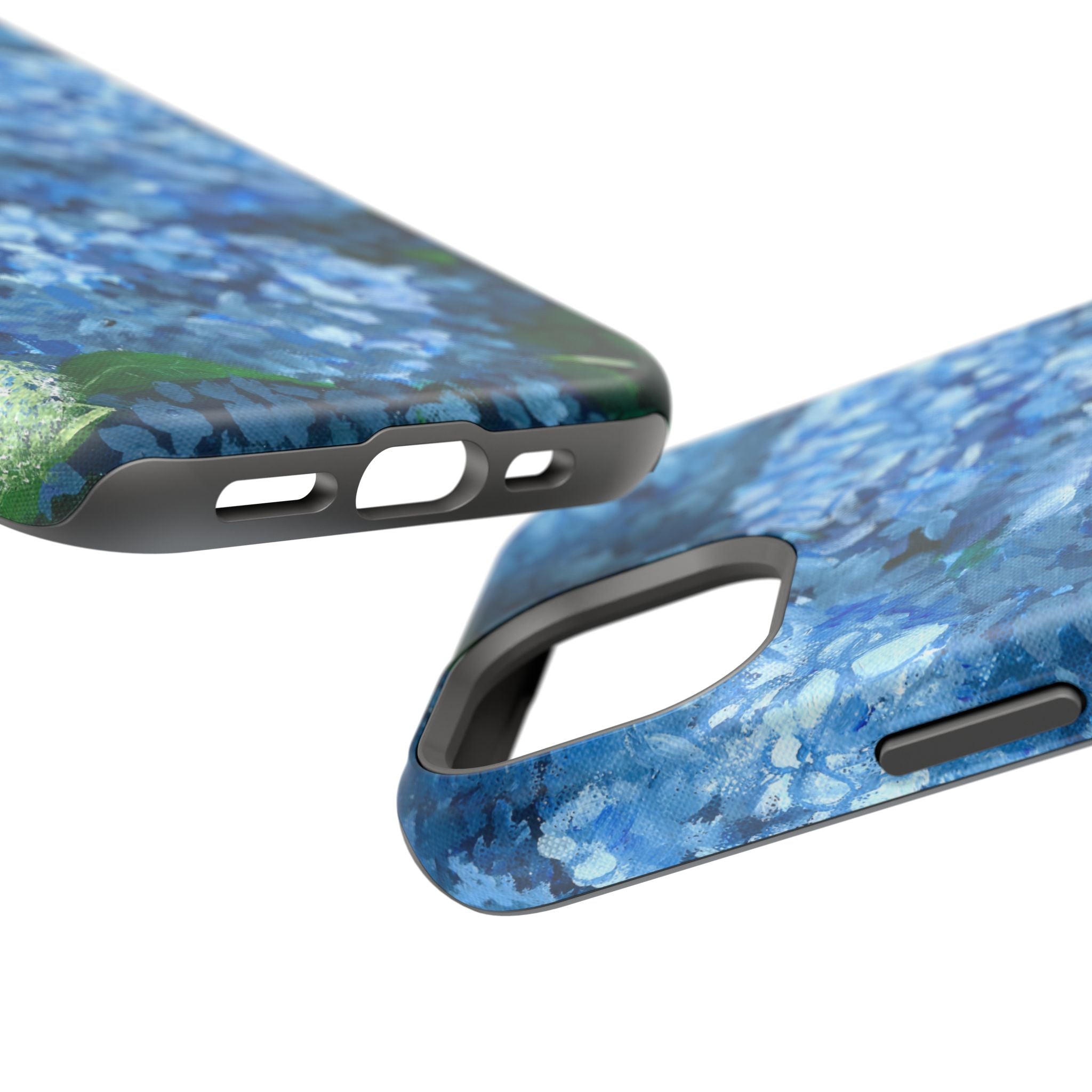 Blue Hydrangea Magnetic Impact-Resistant Phone Case
