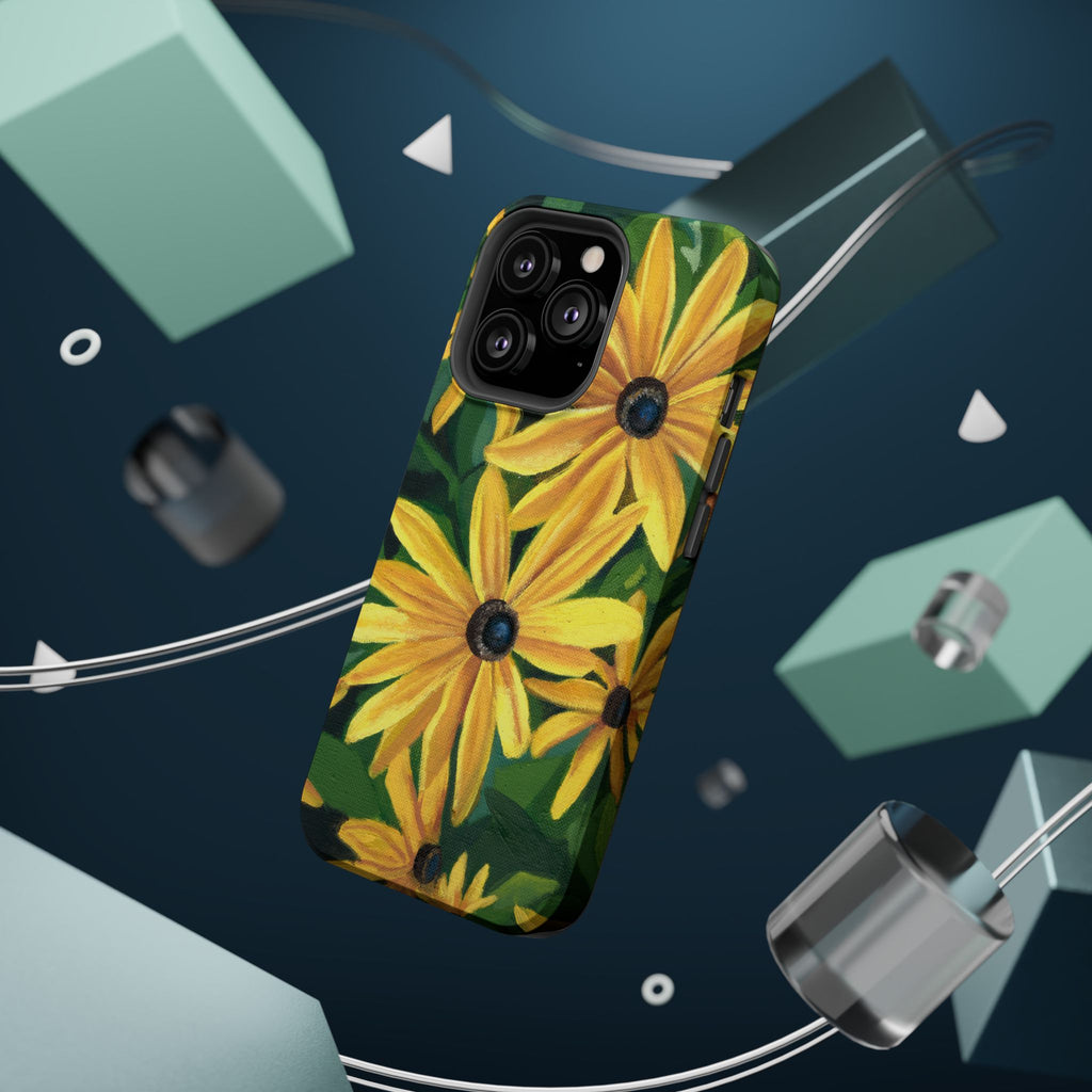 Floral Black-Eyed Susan Magnetic Impact Phone Case