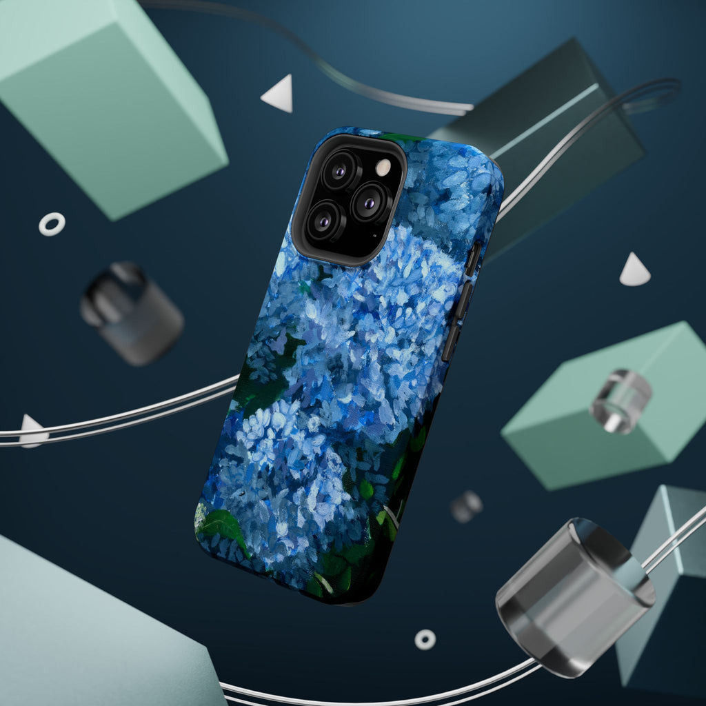 Blue Hydrangea Magnetic Impact-Resistant Phone Case