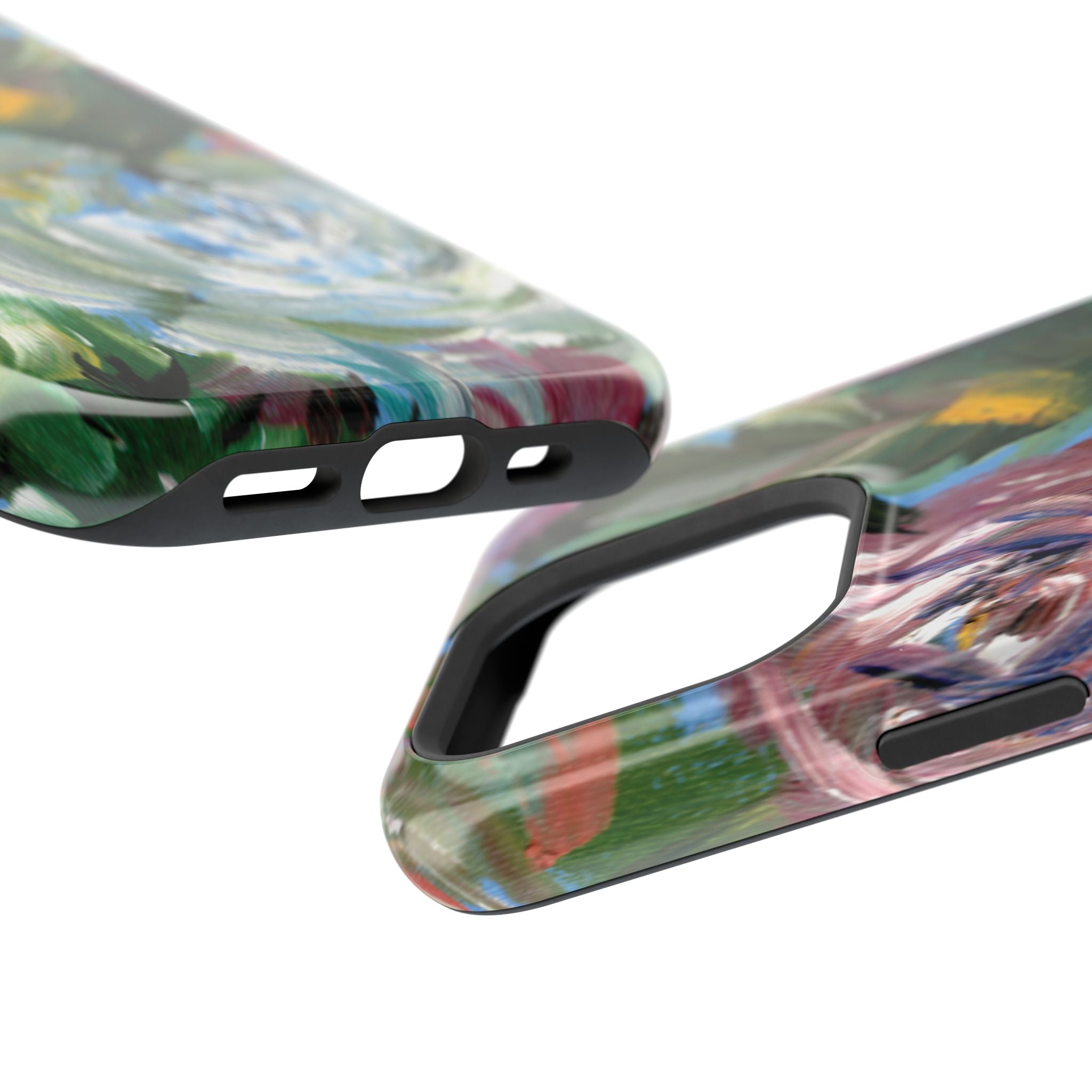 Floral Brushstroke Magnetic Impact-Resistant Phone Case