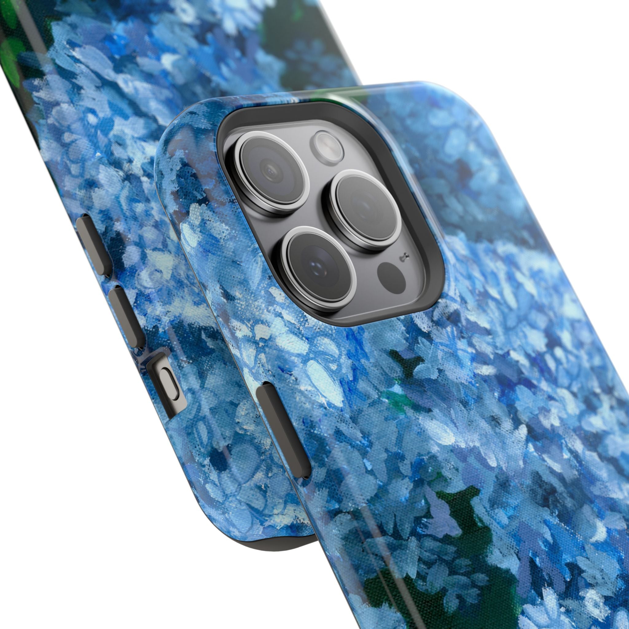 Blue Hydrangea Magnetic Impact-Resistant Phone Case
