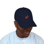 Embroidered Cherry Baseball Cap — Organic Cotton Dad Hat