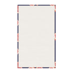 Cotton Twill Hand Drawn Grapefruit Pattern Tea Towel — Citrus Kitchen Towel (Navy Background)