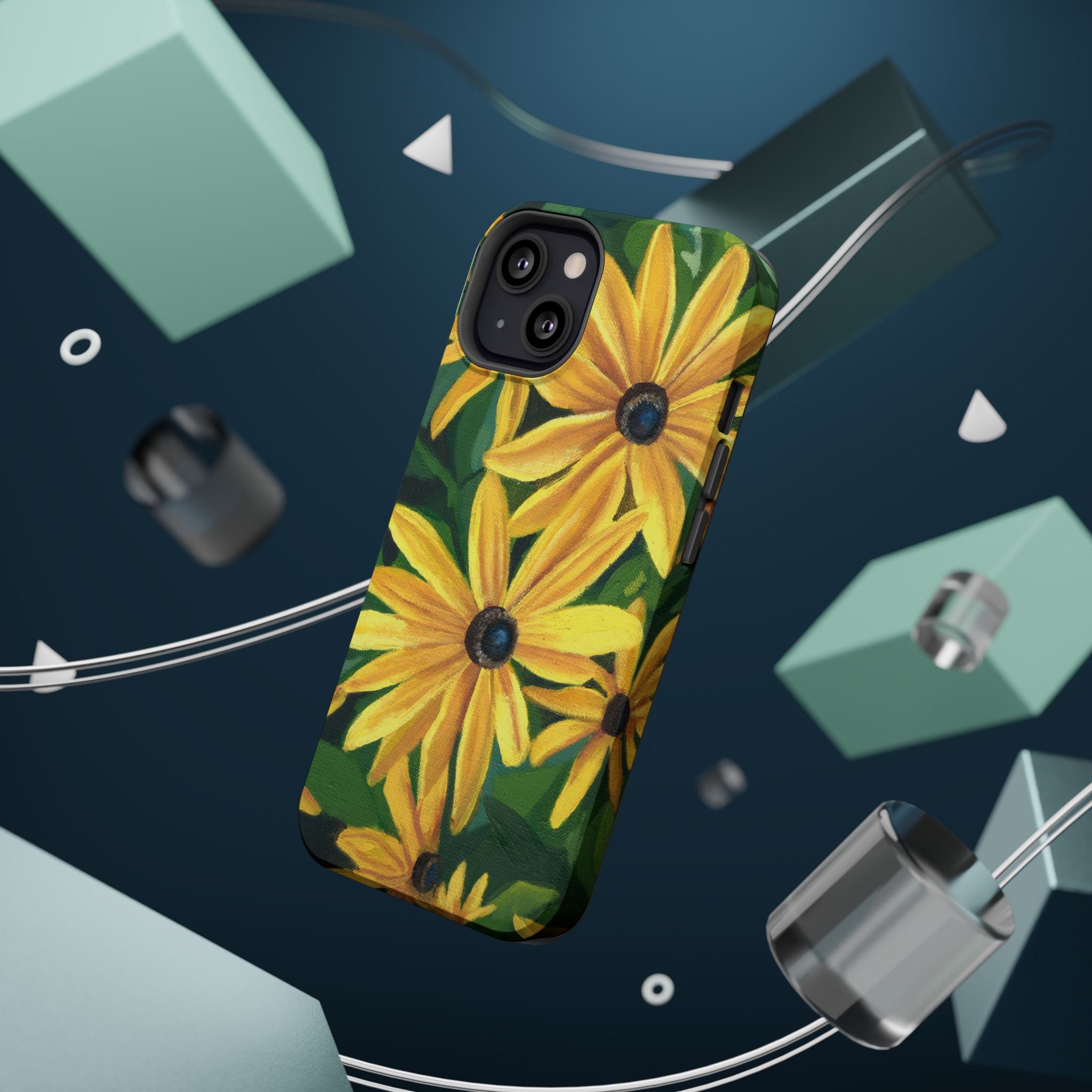 Floral Black-Eyed Susan Magnetic Impact Phone Case