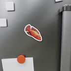 Fish Die-Cut Magnet — Colorful Orange Reef Fish Refrigerator Magnet