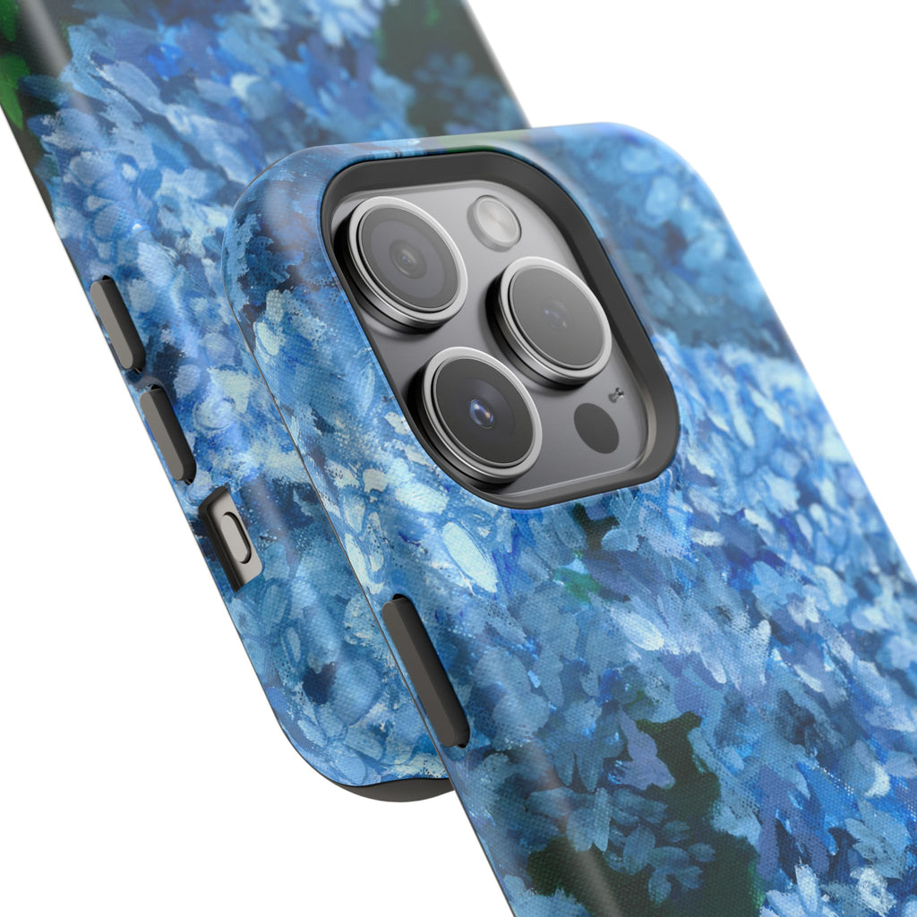 Blue Hydrangea Magnetic Impact-Resistant Phone Case