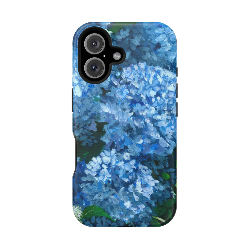 Blue Hydrangea Magnetic Impact-Resistant Phone Case