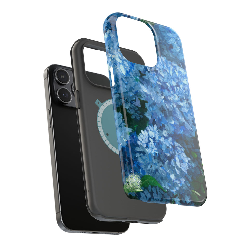 Blue Hydrangea Magnetic Impact-Resistant Phone Case