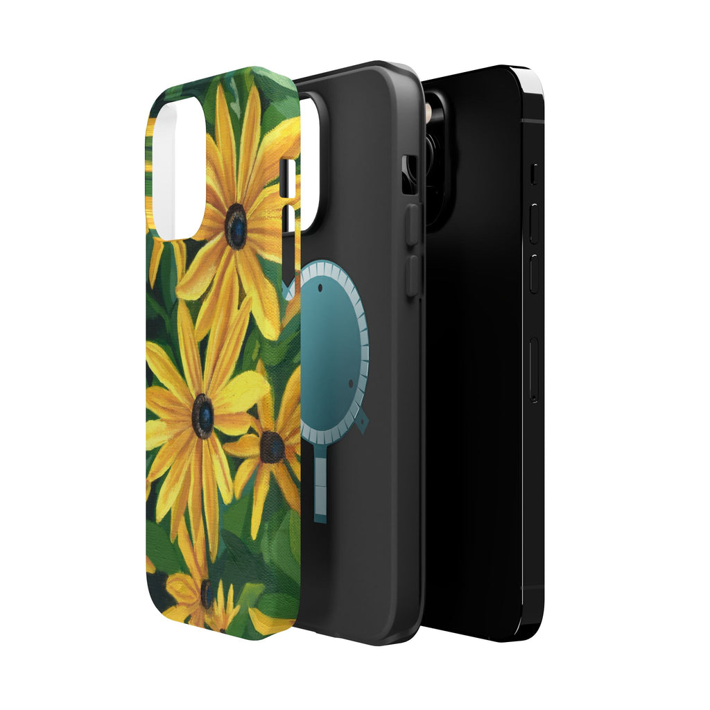 Floral Black-Eyed Susan Magnetic Impact Phone Case