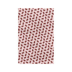 Absorbent Microfiber Cherry Pattern Tea Towel — Pink Retro Fruit Kitchen Towel