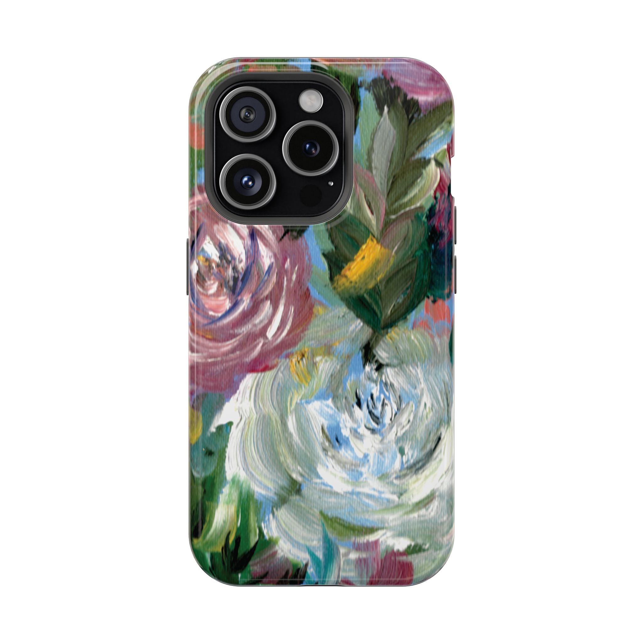 Floral Brushstroke Magnetic Impact-Resistant Phone Case