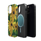 Floral Black-Eyed Susan Magnetic Impact Phone Case