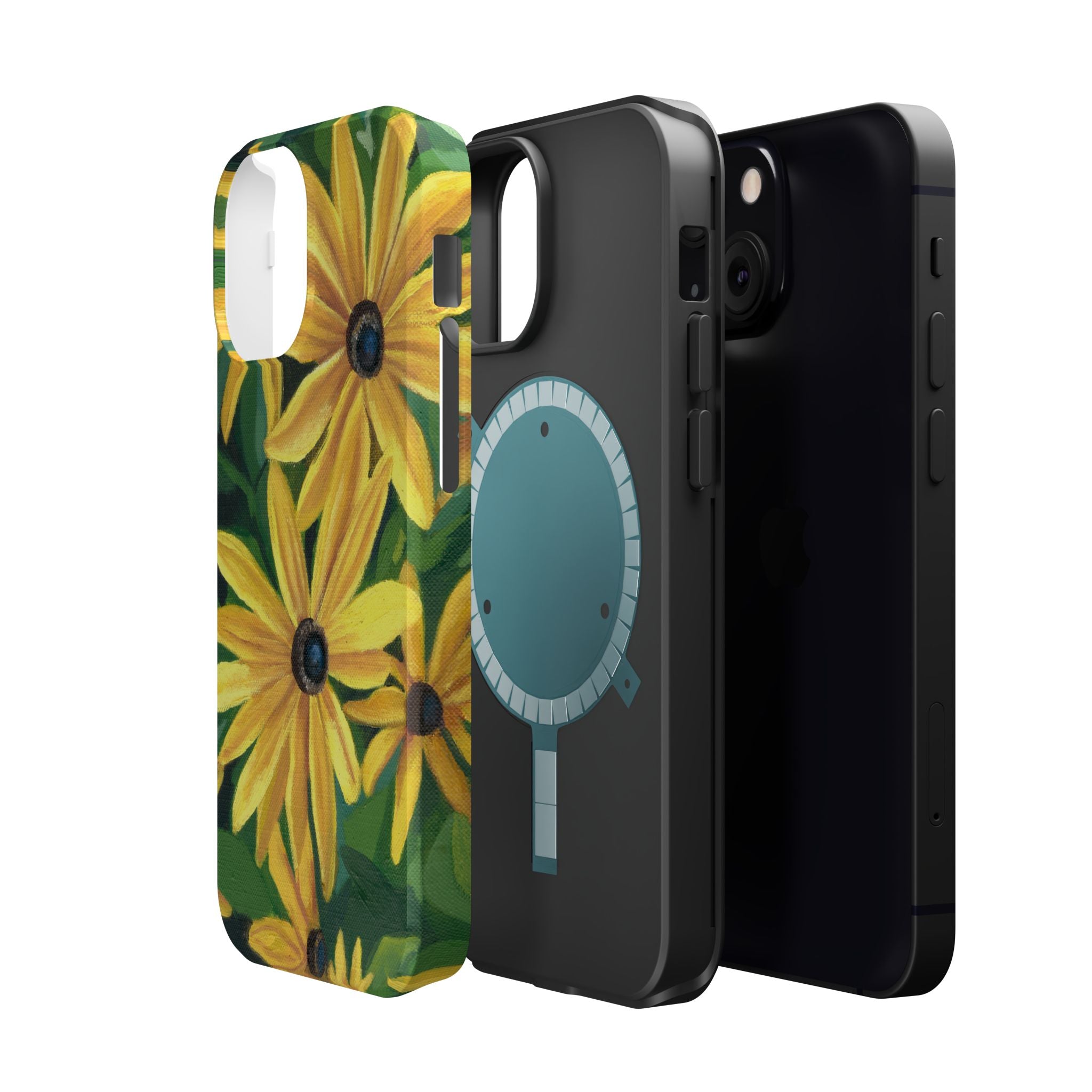Floral Black-Eyed Susan Magnetic Impact Phone Case