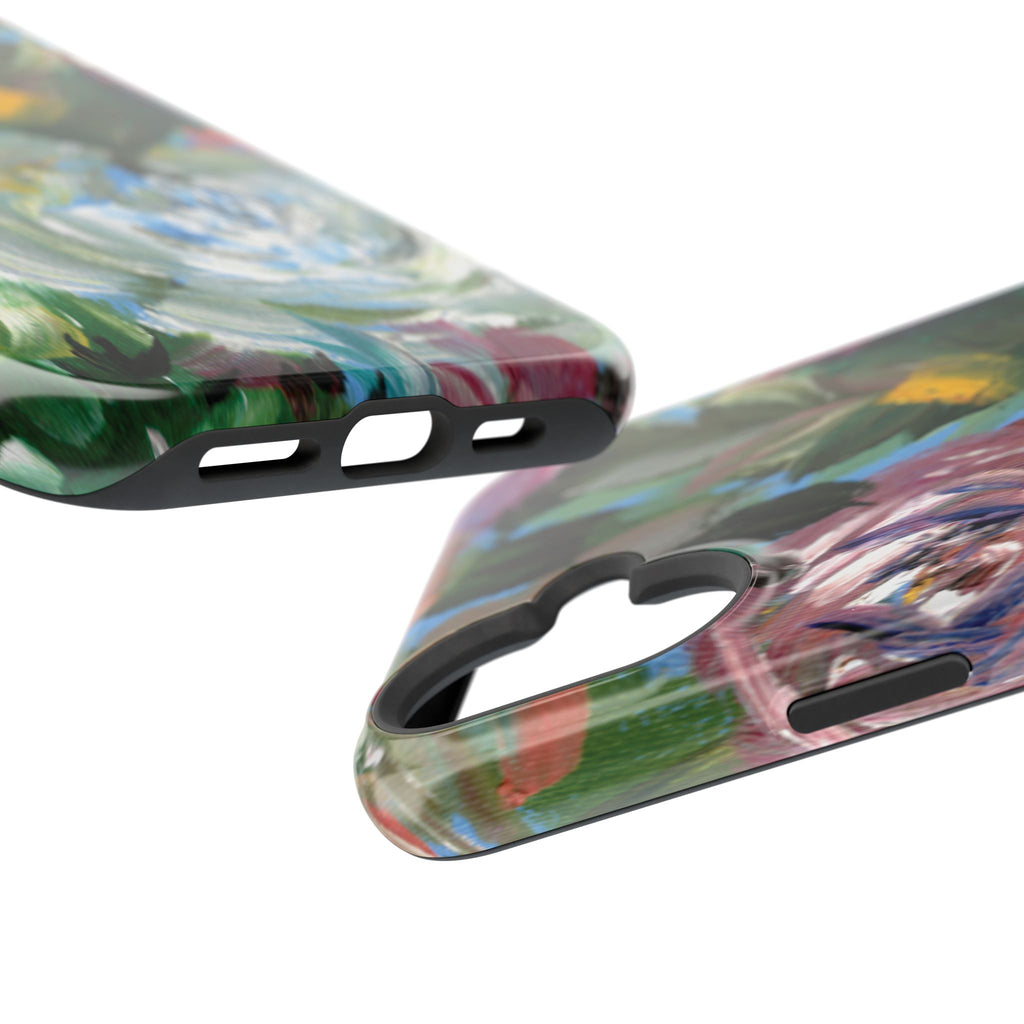 Floral Brushstroke Magnetic Impact-Resistant Phone Case