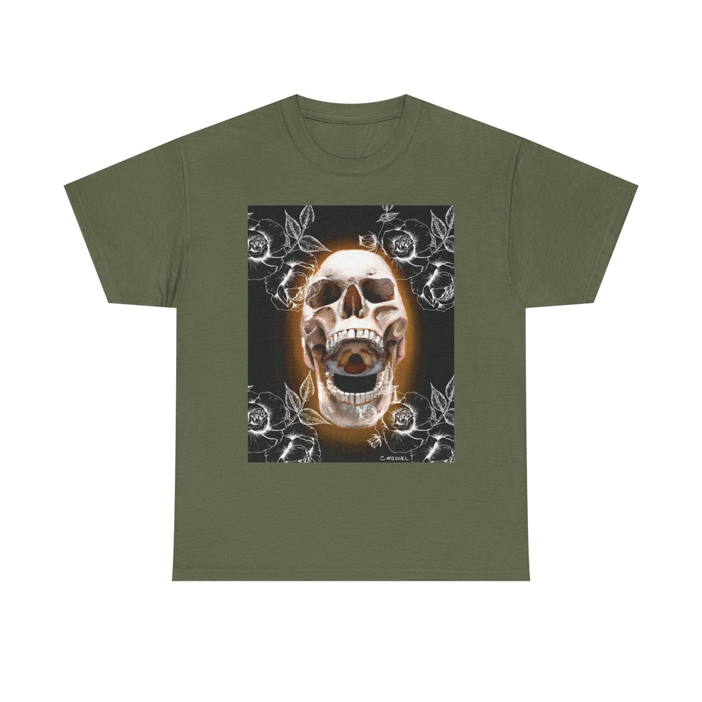 Skull Glow T‑Shirt — Vintage Neon Skull Art Tee