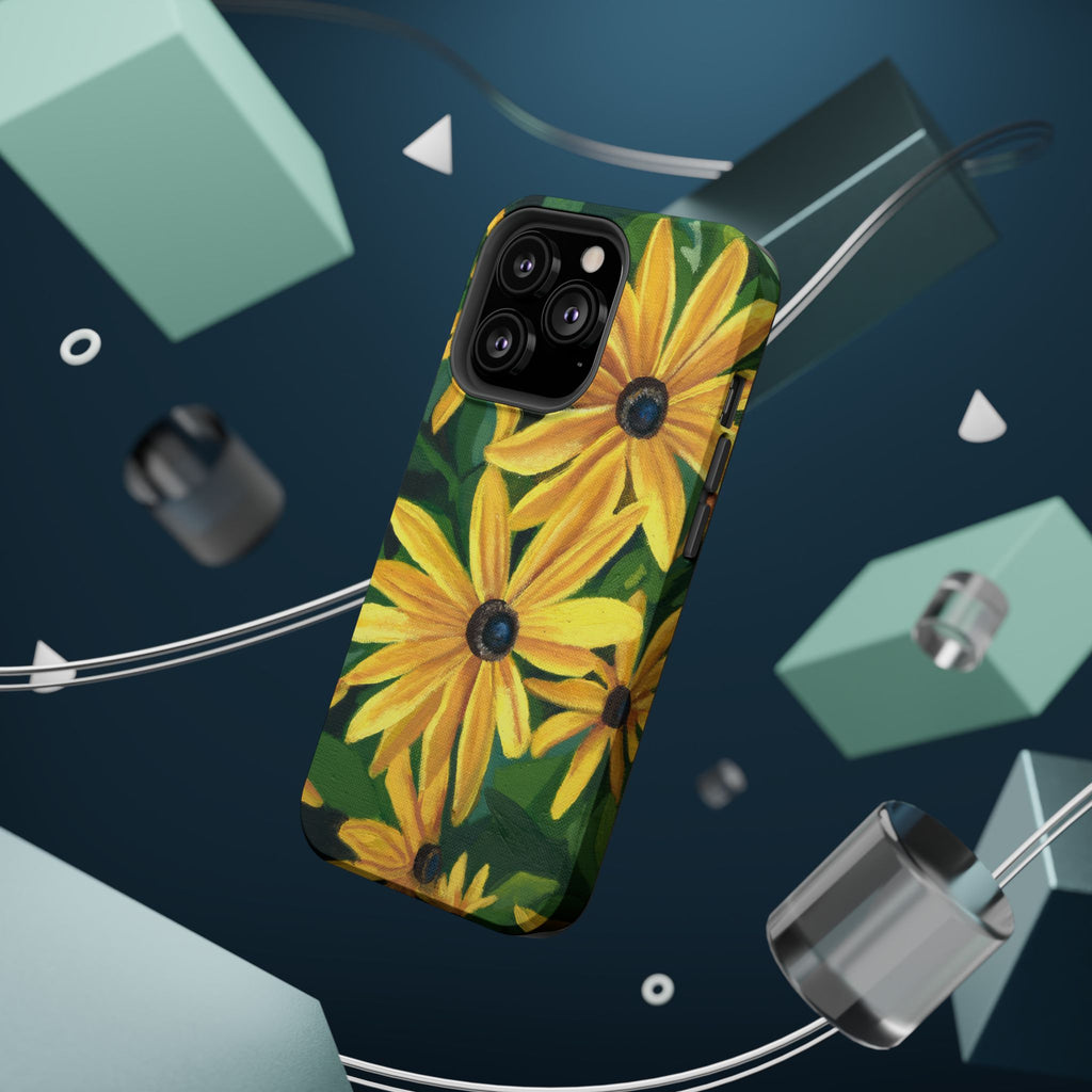 Floral Black-Eyed Susan Magnetic Impact Phone Case