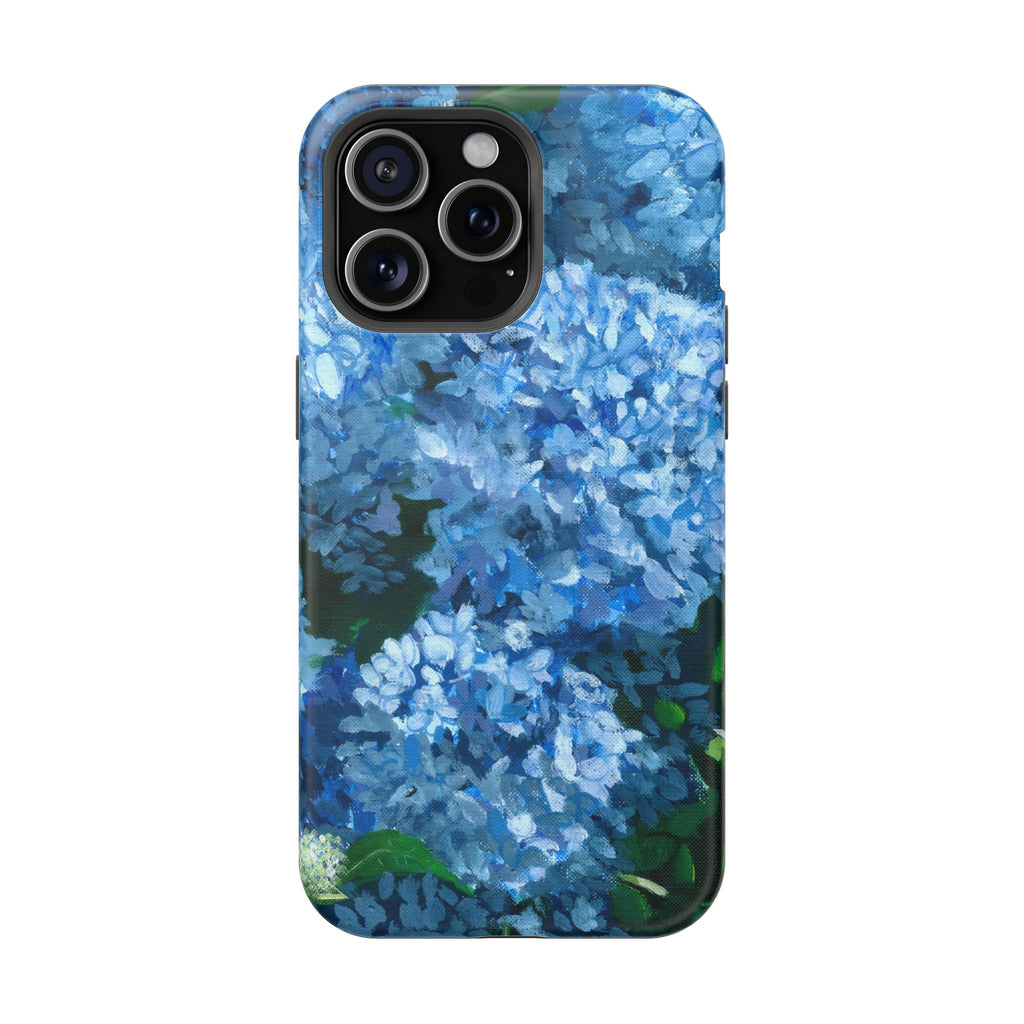 Blue Hydrangea Magnetic Impact-Resistant Phone Case