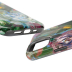 Floral Brushstroke Magnetic Impact-Resistant Phone Case