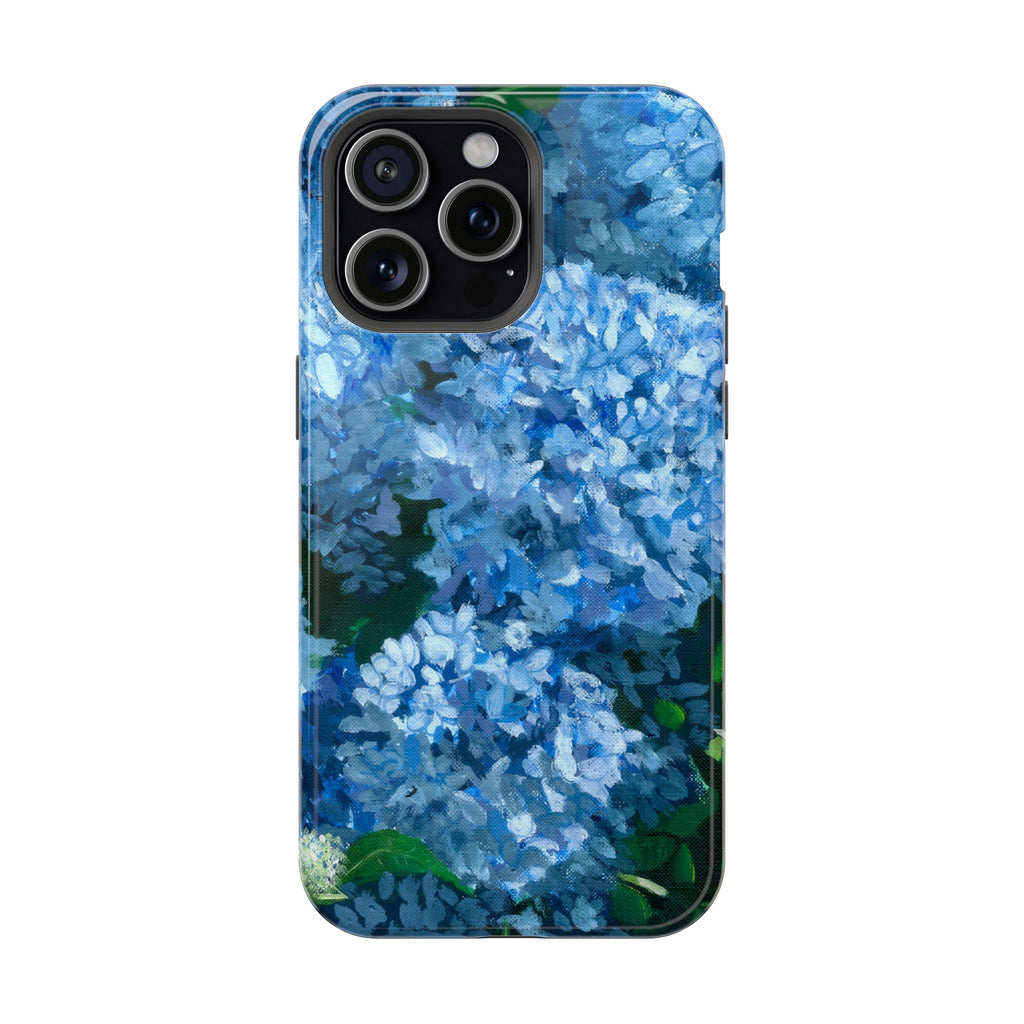 Blue Hydrangea Magnetic Impact-Resistant Phone Case