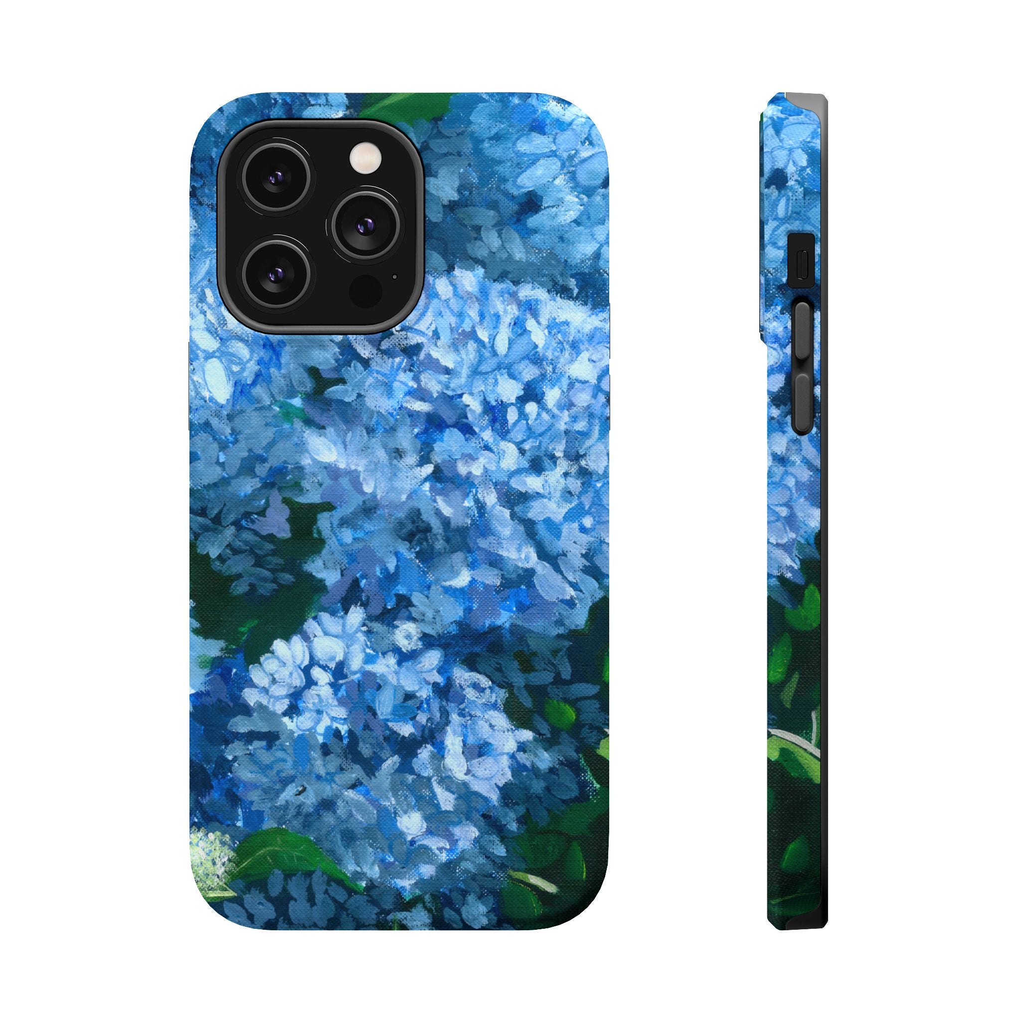 Blue Hydrangea Magnetic Impact-Resistant Phone Case