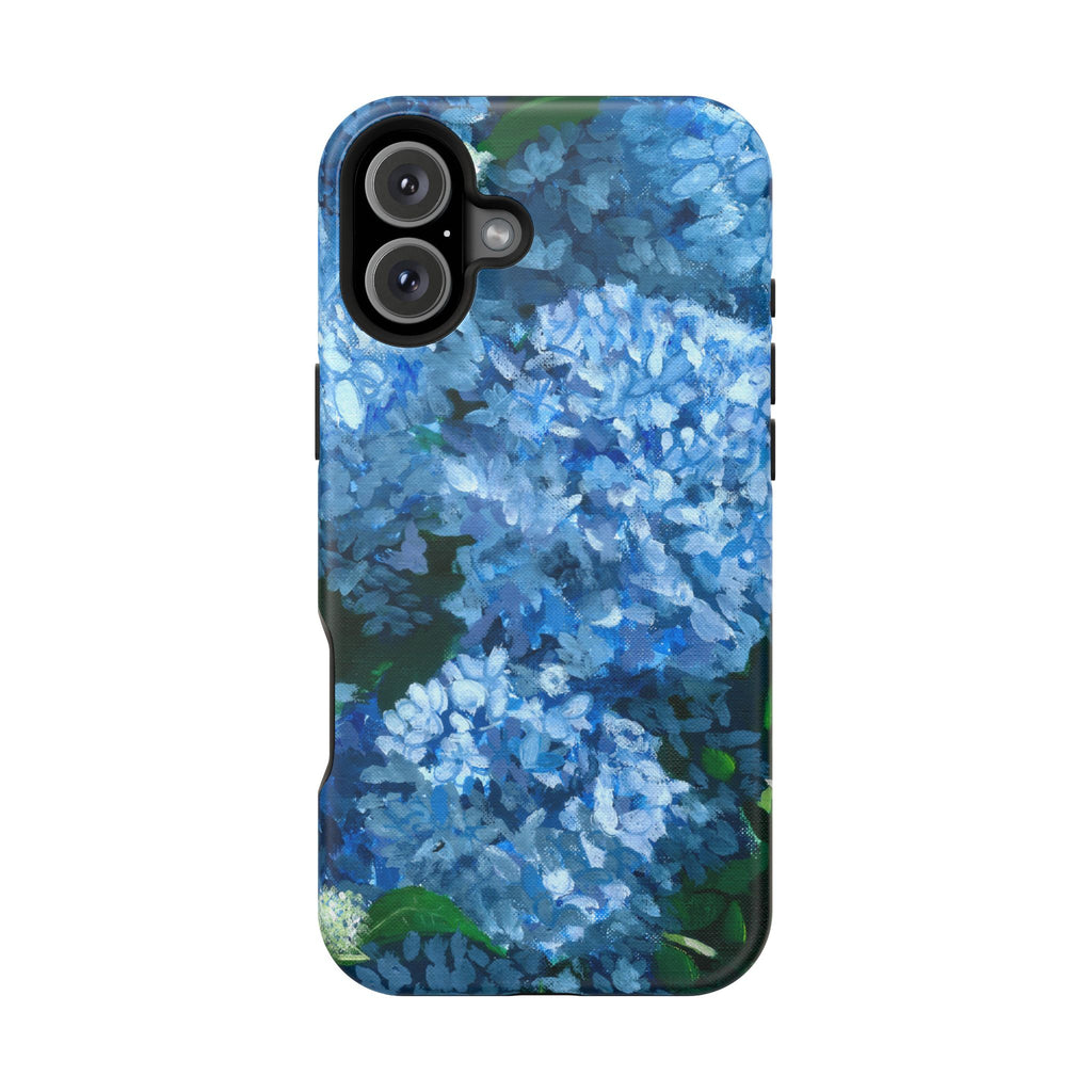 Blue Hydrangea Magnetic Impact-Resistant Phone Case