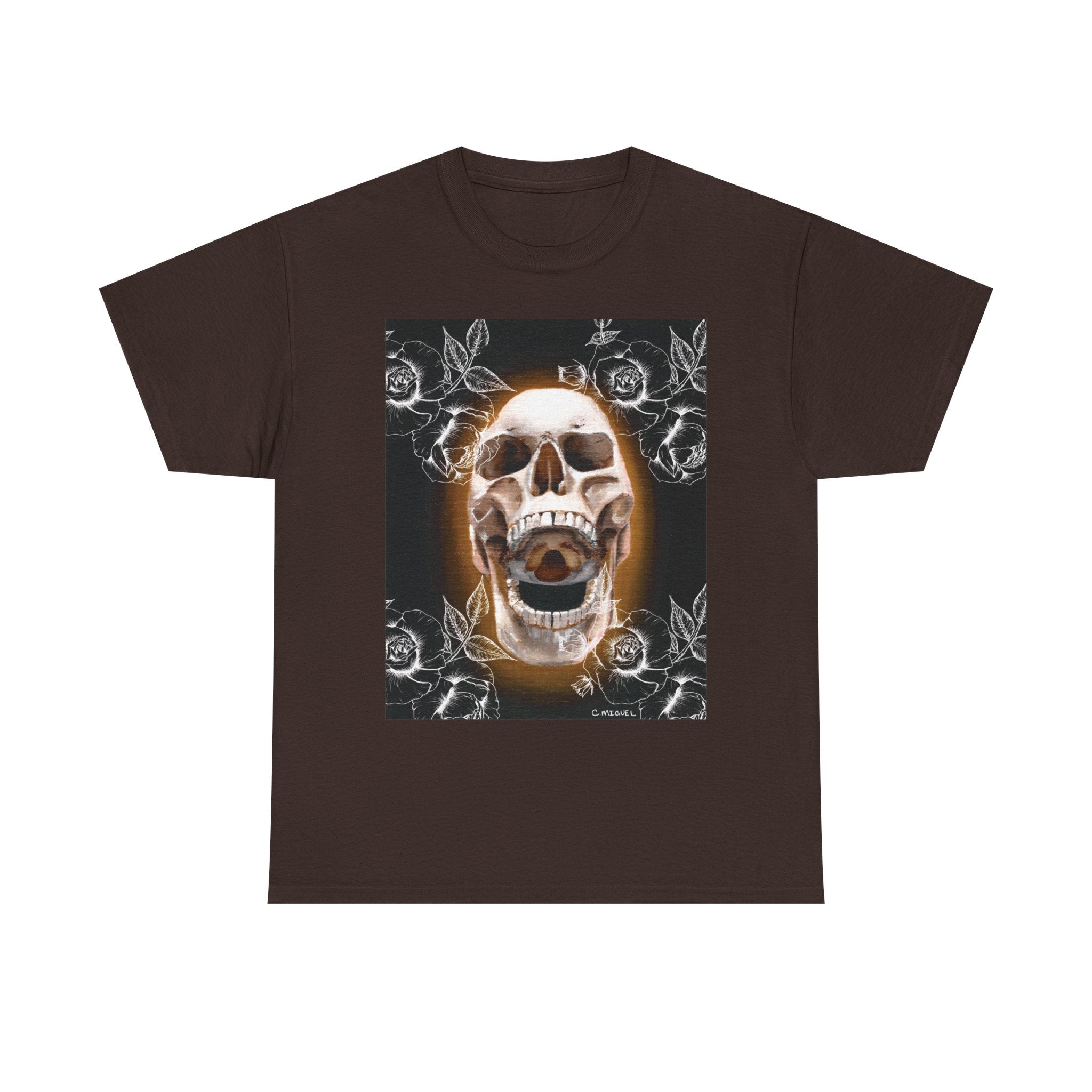 Skull Glow T‑Shirt — Vintage Neon Skull Art Tee