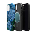 Blue Hydrangea Magnetic Impact-Resistant Phone Case