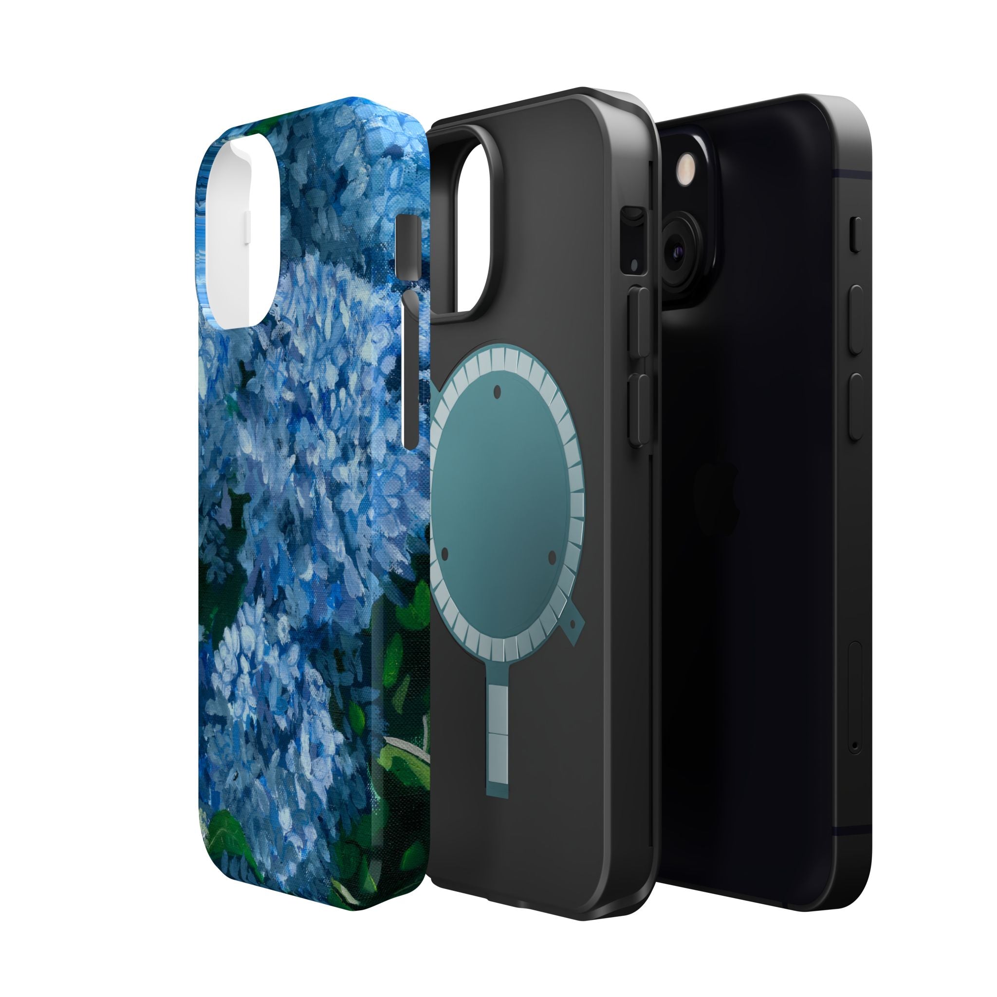 Blue Hydrangea Magnetic Impact-Resistant Phone Case