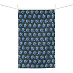 Absorbent Blueberry Pattern Microfiber Tea Towel — Watercolor Fruit Kitchen Linen