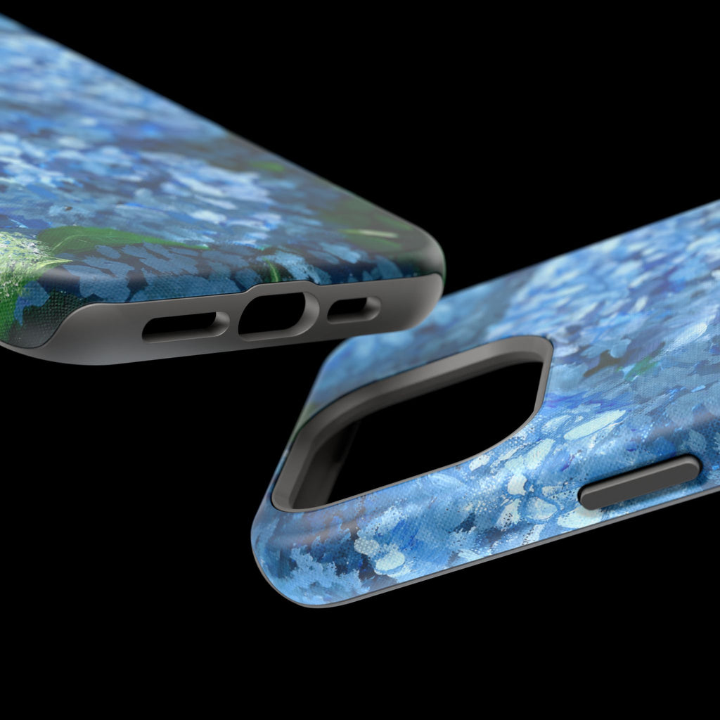 Blue Hydrangea Magnetic Impact-Resistant Phone Case