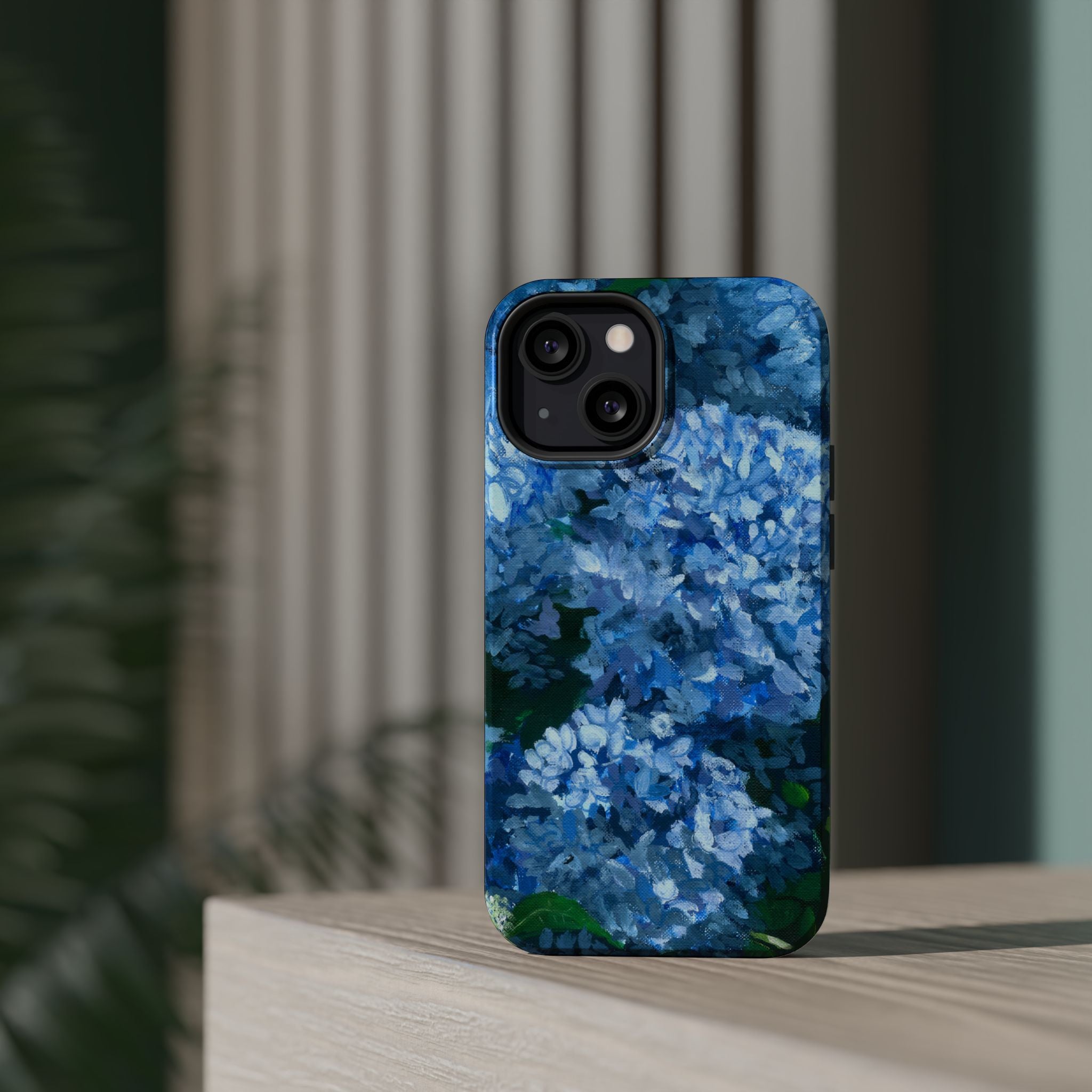 Blue Hydrangea Magnetic Impact-Resistant Phone Case
