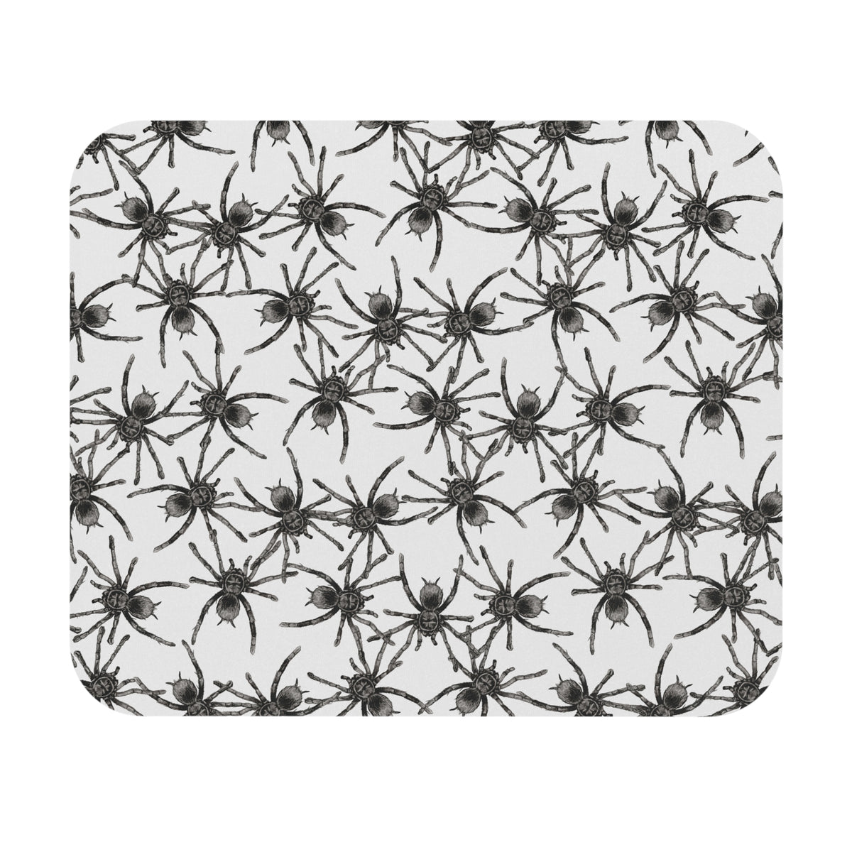 Black Spider Pattern Mouse Pad